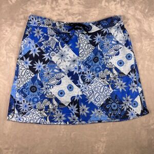 RipSkirt Hawaii Lenght 2 Patchwork Blues Board Skirt Womens XL Quick Dry Pockets